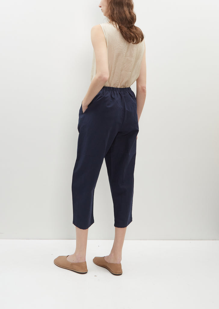 Cotton Linen Cropped Balloon Pants