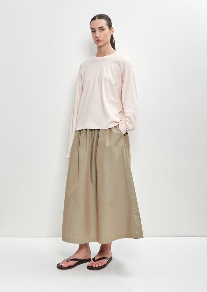 Coverstitch Long Sleeve T-Shirt — Quartz
