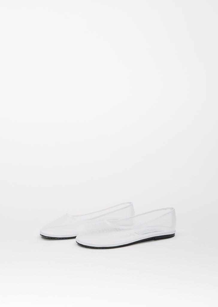 Ballet Round Mesh Ness — White