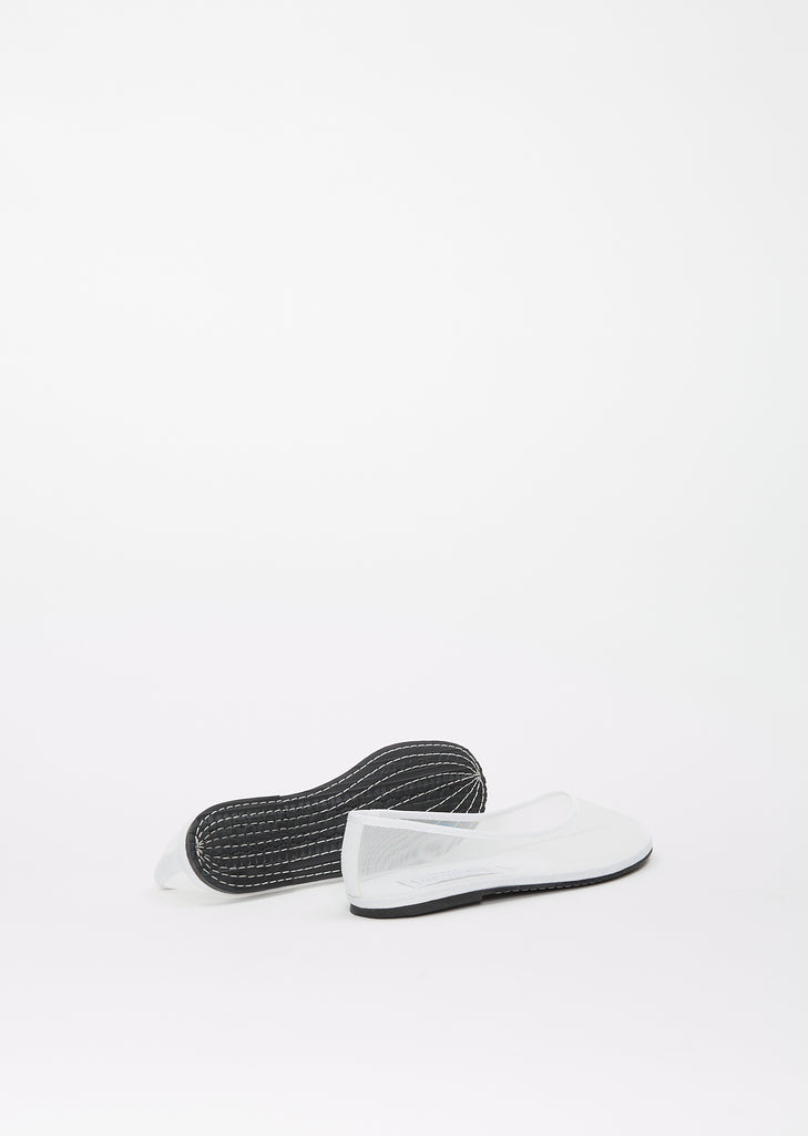 Ballet Round Mesh Ness — White