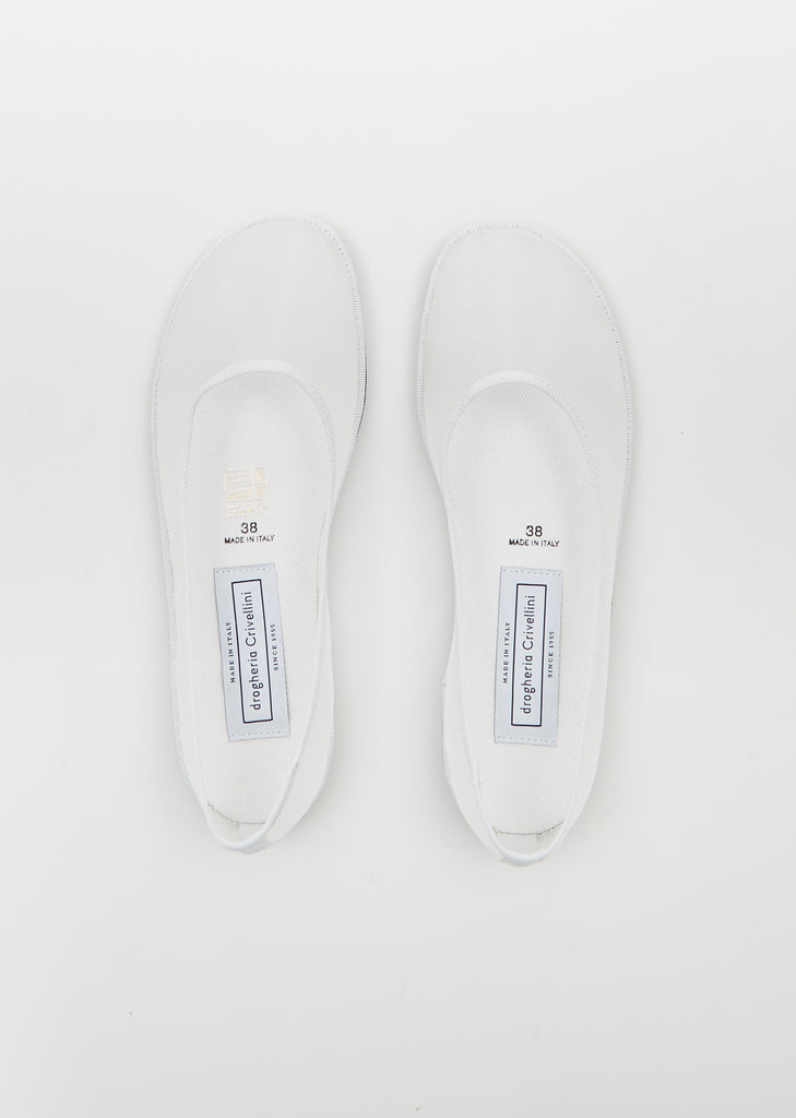 Ballet Round Mesh Ness — White