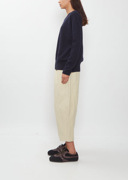 Silk Cashmere Alpaca Crewneck Sweater – La Garçonne