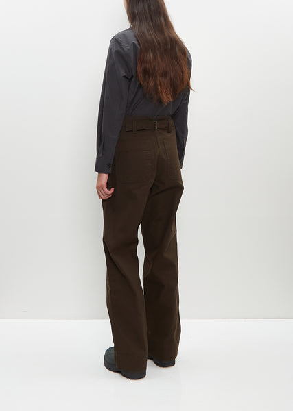 MHL Painters Trouser Dry Cotton Gabardine Charcoal | Garmentory