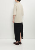 Raven Mercerized Wool Sweater — Stone Melange