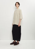 Raven Mercerized Wool Sweater — Stone Melange