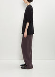 Raven Mercerized Wool Sweater — Black