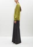 Cashmere Isaora Sweater — Mustard Green