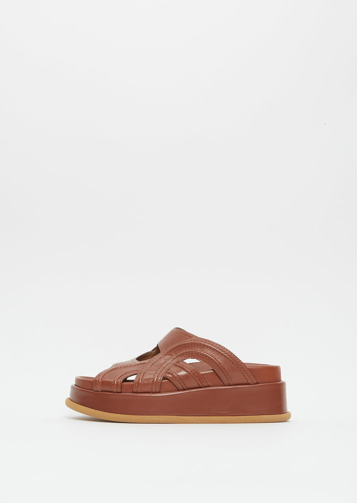 Leather Sandal — Tan