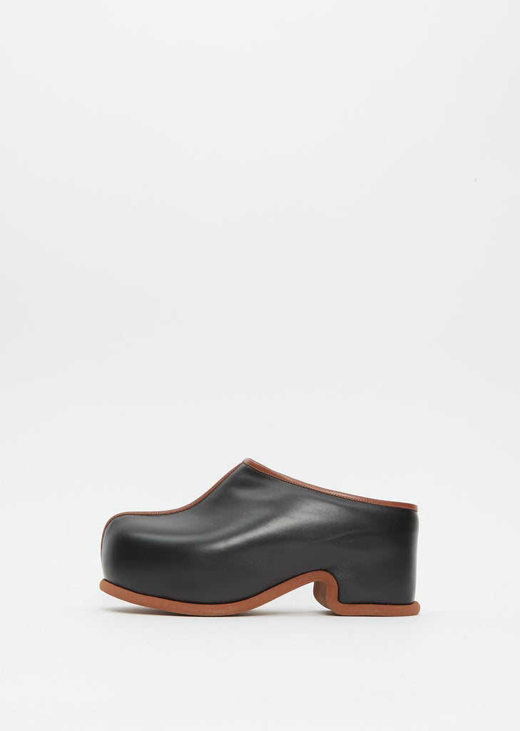 Leather Mule — Black