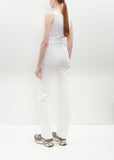 Classic Cut Denim Full Length — White
