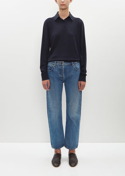 Washed Cotton Riaco Jean – La Garçonne