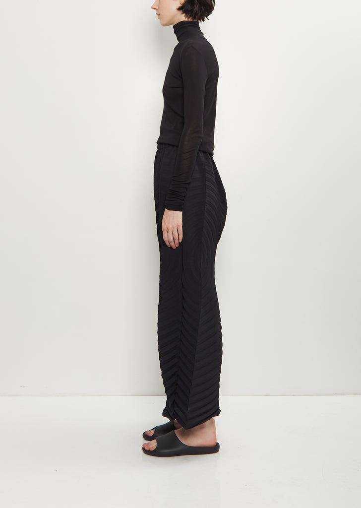 Paper Bag Pleats Wide Pants