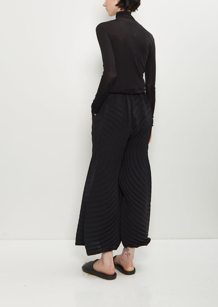 Paper Bag Pleats Wide Pants