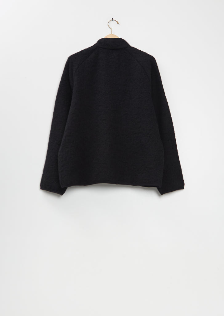 Countour Wool Unlined Jacket — Black