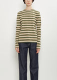Gradient Stripe Cotton Long Sleeve Tee