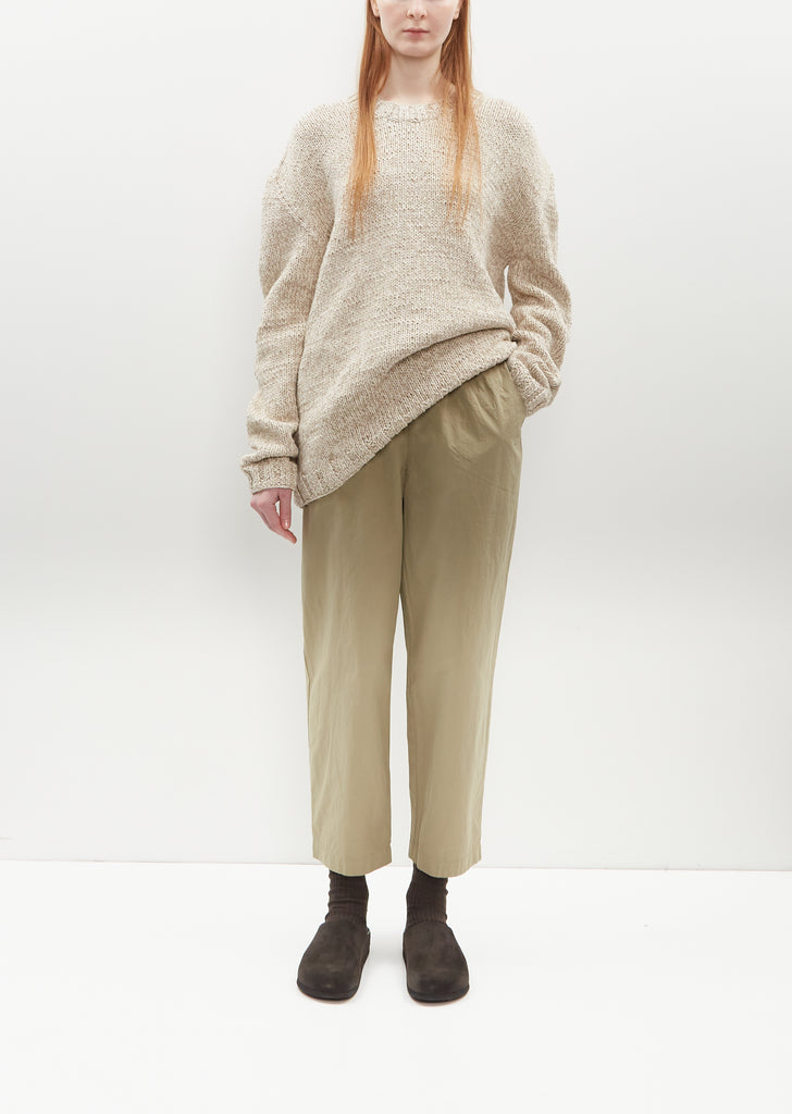 Fabi Italian Cotton Pant — Sesame