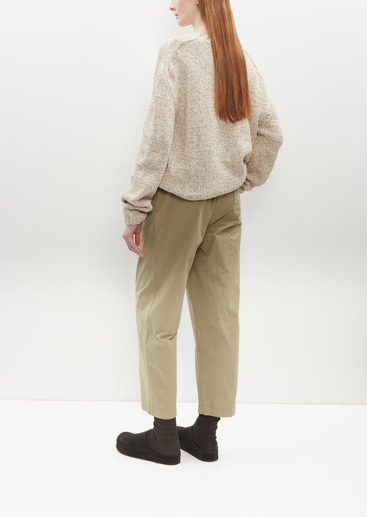 Fabi Italian Cotton Pant — Sesame