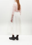 Bowling Cotton Skirt — Off White