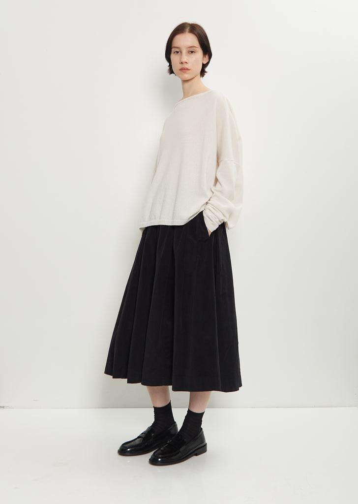 Cashmere Boatneck Sweater — Oatmeal