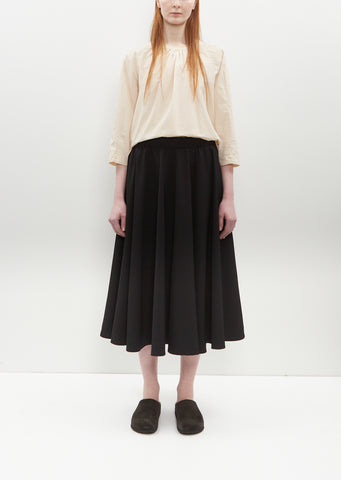 Petit Soleil Wool Gabardine Skirt