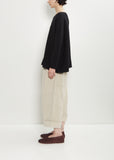 Cashmere Oversized Boatneck — Black