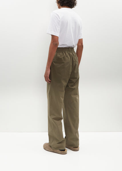 Navy Pinstriped Trousers by Margaret Howell on Sale