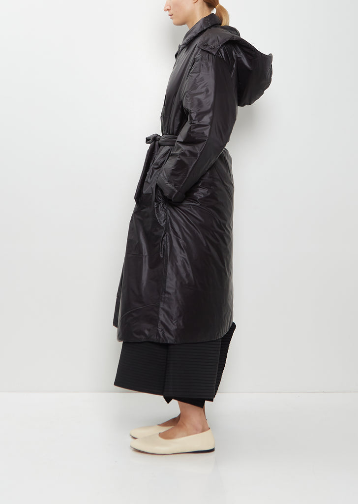 Technical Padded Coat — Black