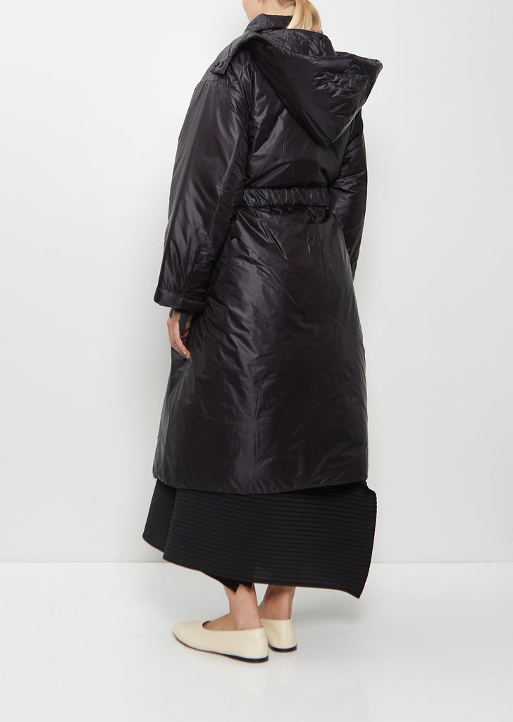 Technical Padded Coat — Black