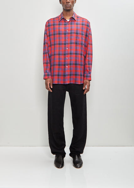 Lancaster Shirt — Red / Blue – La Garçonne
