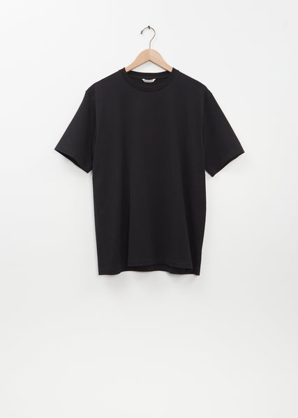 Namu Shop - Auralee Luster Plaiting Tee - Black