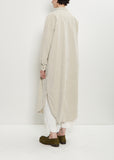 Velvet Long Shirt Dress — Oatmeal