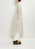Velvet Long Shirt Dress — Oatmeal