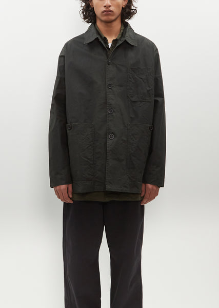 Higa Travail Jacket — Dark Green – La Garçonne