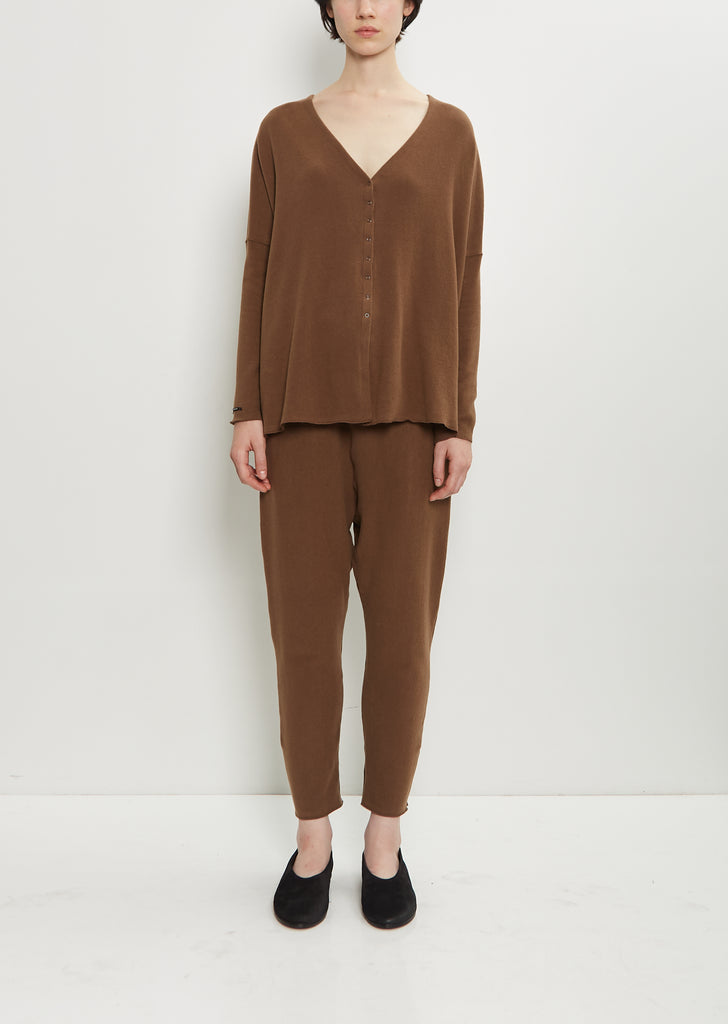 Stretch Jersey New Basic Pants — Chestnut