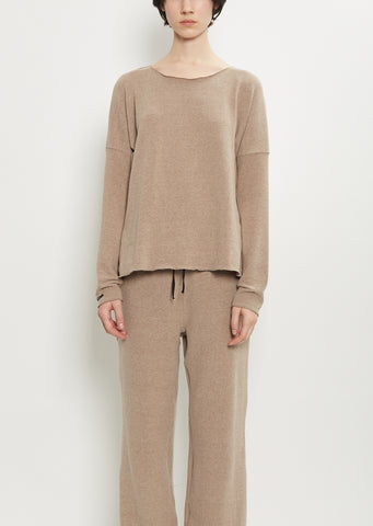 Stretch Jersey Sweater — Marron Glace