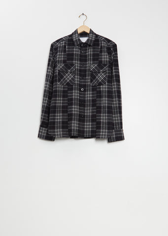 Plaid Cotton Flannel Shirt