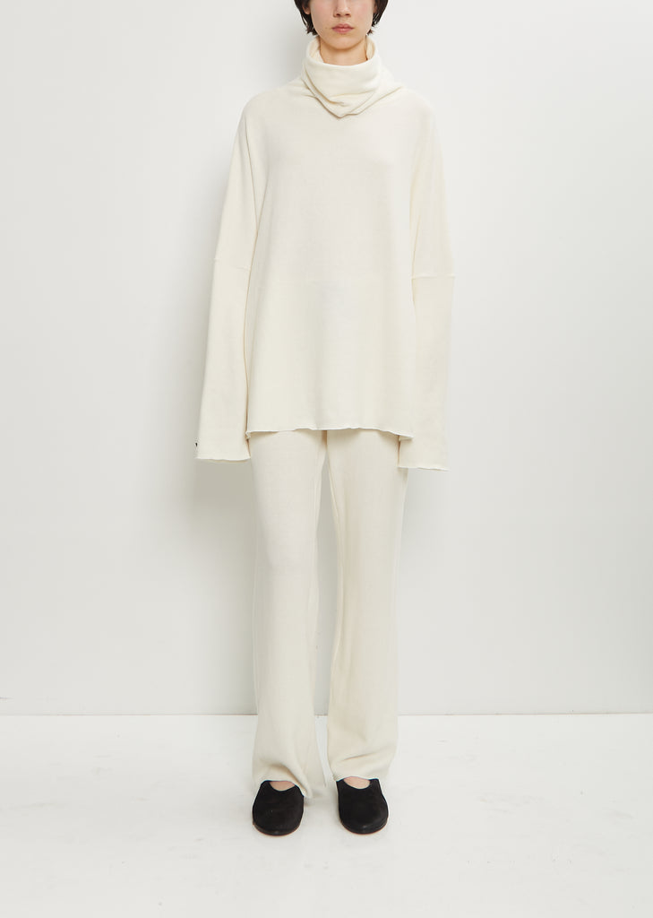 Stretch Jersey Basic Trousers — Milk