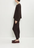 Stretch Jersey Sweater — Chocolate
