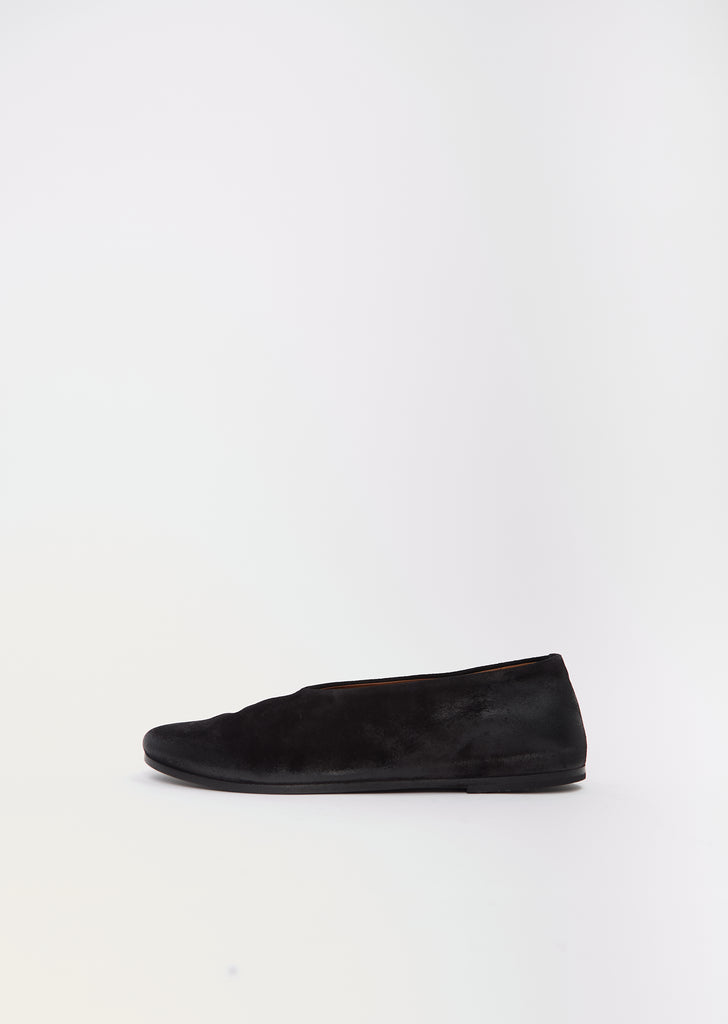 Coltellaccio Ballerina Flats — Black