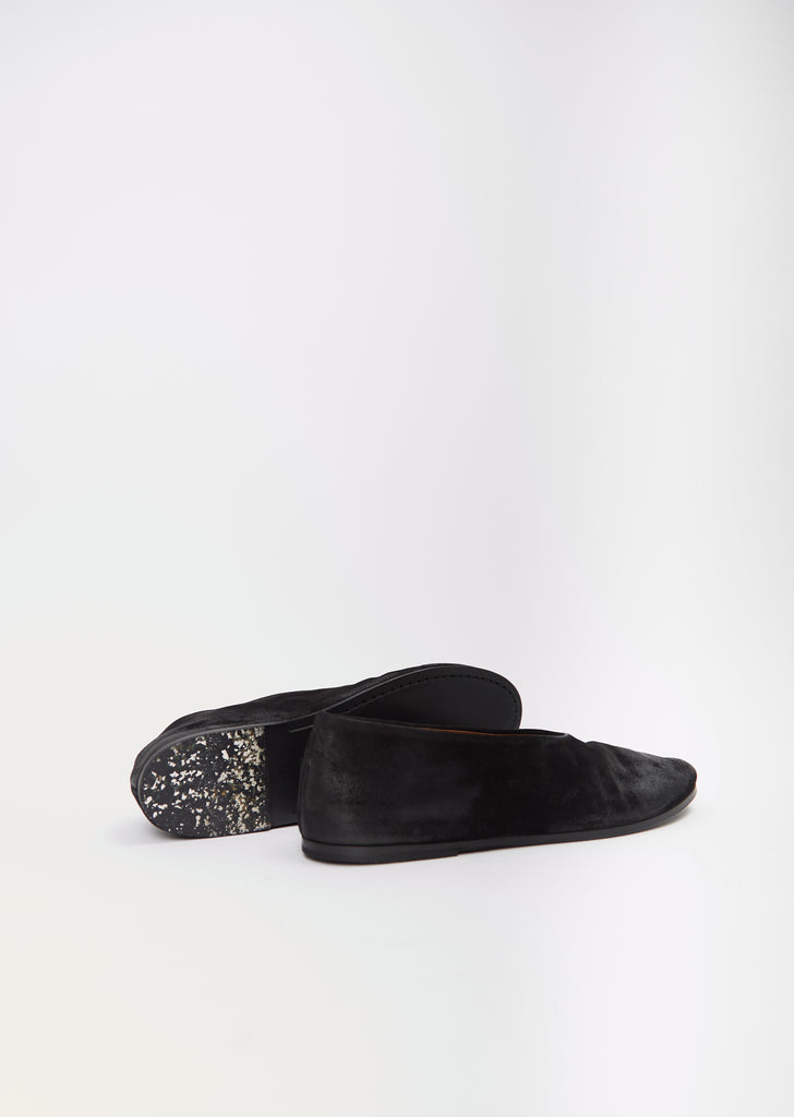 Coltellaccio Ballerina Flats — Black