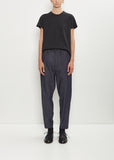Cotton Denim Tapered Pants