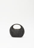 Ratan Round Bag — Black