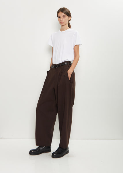 【IONSEOUL】Luden wide pin tuck wool slacks 4FM214 MUSINSA | NONBLANK Double pin tuck wide slacks_BLACK