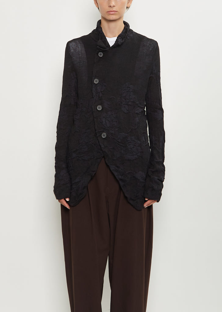 Wool Blend 4-Button Jacket