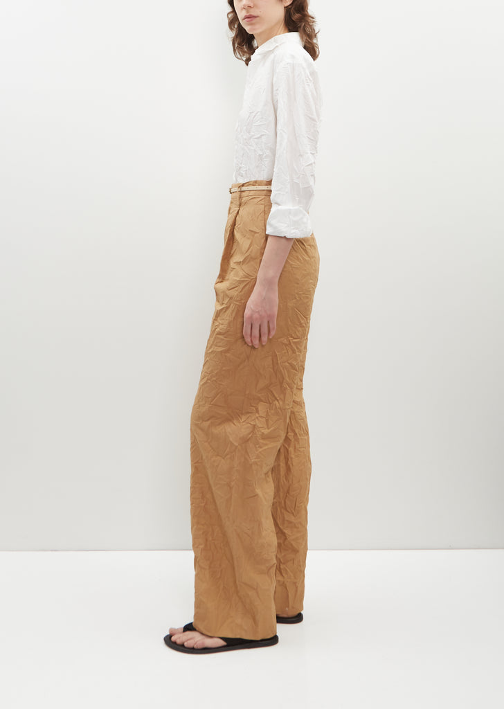 Wrinkled Washed Finx Twill Pants