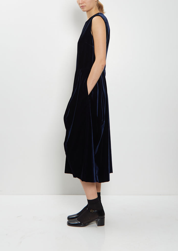 Velvet Sleeveless Jumpsuit