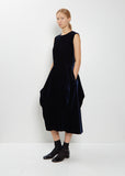 Velvet Sleeveless Jumpsuit
