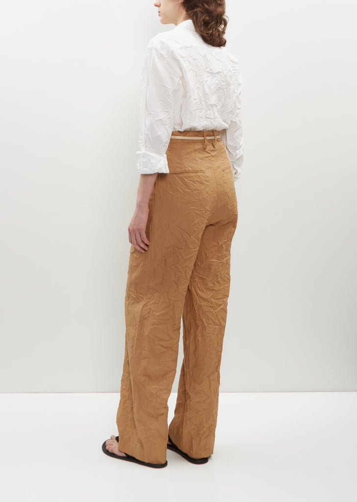 Wrinkled Washed Finx Twill Pants