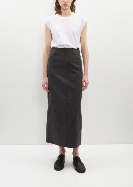 オーラリー　WASHED HARD TWIST CANVAS SKIRT Namu Shop - Auralee Washed Hard Twist Canvas Skirt - Green