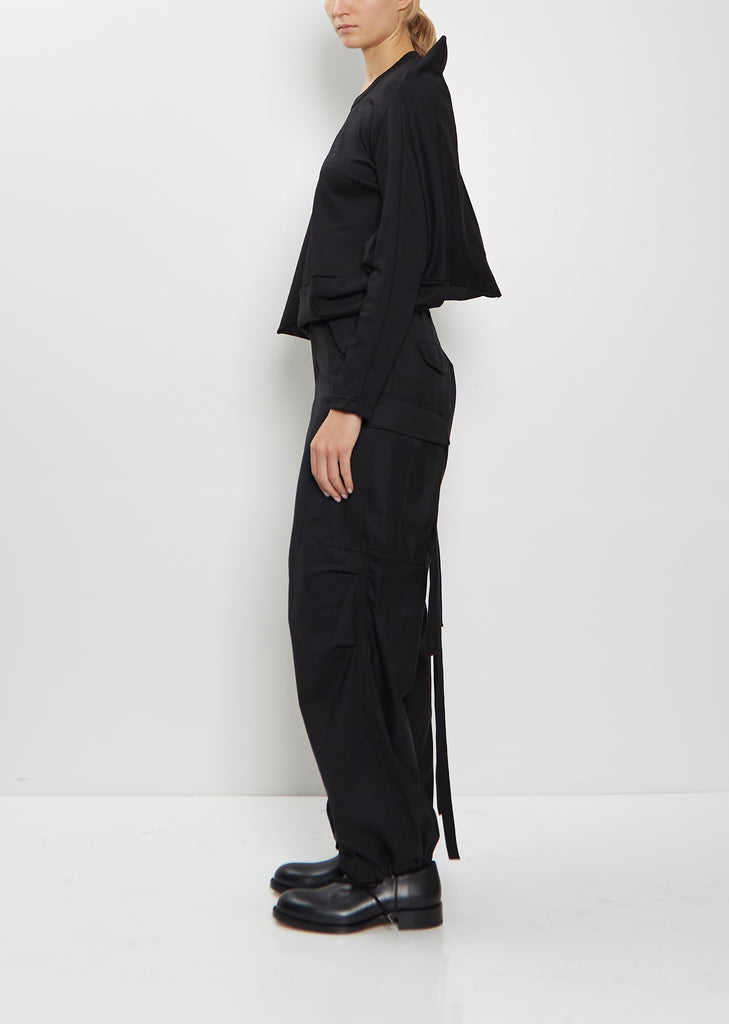 Wool Blend Asymmetrical Top